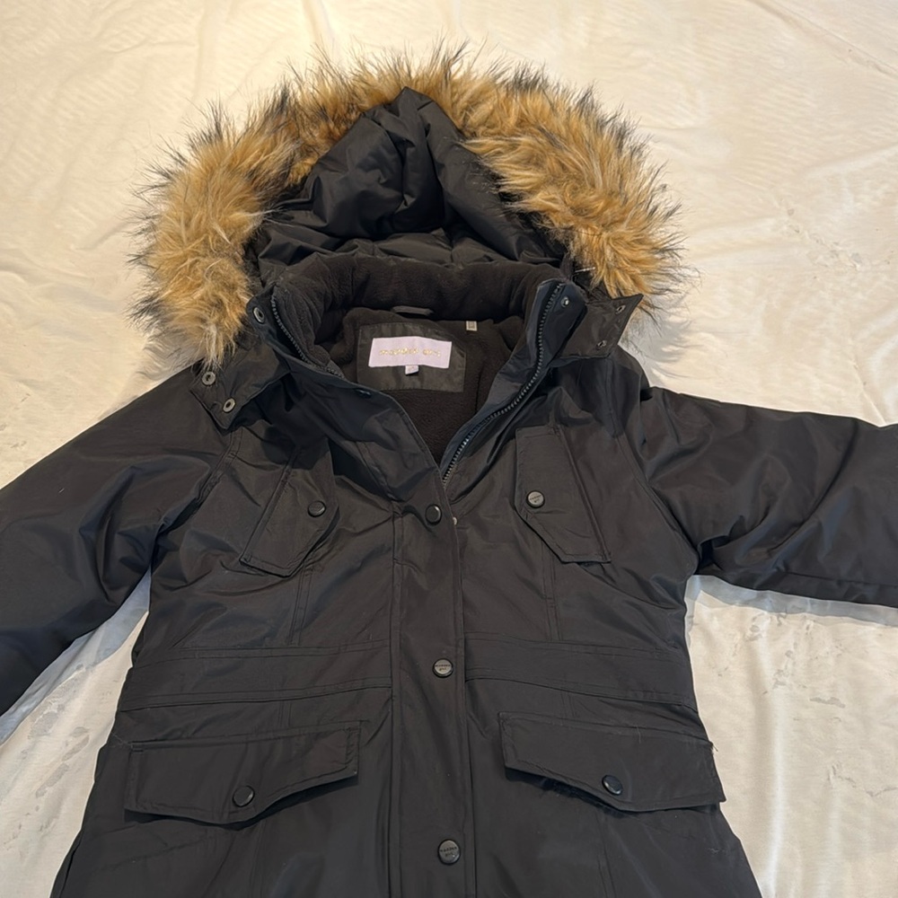 Brand new without tags, Madden girl coat with fur lined hood